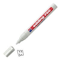 Edding 750 Paint Marker Bullet Tip 2-4mm Line White (Pack 10)