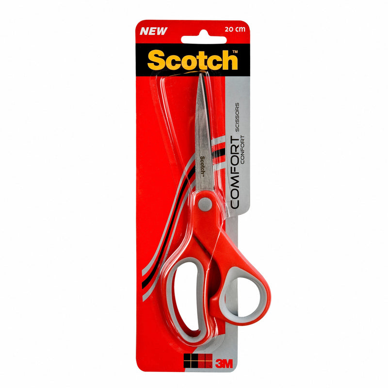 Scotch Comfort Scissors 200mm Red/Grey 1428