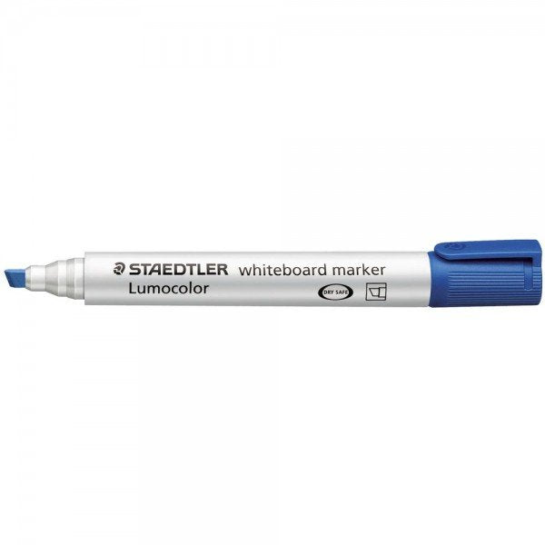 Staedtler Lumocolor Whiteboard Marker Chisel Tip 2-5mm Line Blue (Pack 10)