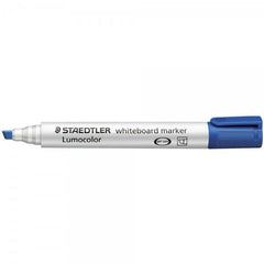 Staedtler Lumocolor Whiteboard Marker Chisel Tip 2-5mm Line Blue (Pack 10)