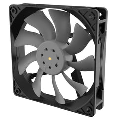 AKASA AK-FN110 OTTO SF12 Black & Grey Fan, 120mm, 2000RPM, 4-Pin PWM Connector, Airflow Optimised, Advanced Auto Industry Structure Design, Water Resistant IP68 Rated