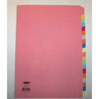 Concord Divider 20 Part A4 160gsm Board Pastel Assorted Colours