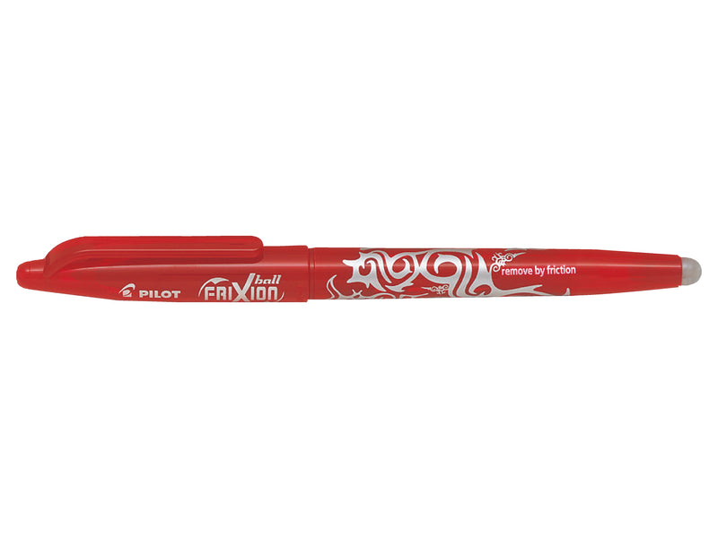 Pilot FriXion Ball Erasable Gel Rollerball Pen 0.7mm Tip 0.35mm Line Red (Pack 12)