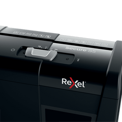 Rexel Secure S5 Strip Cut Shredder 10 Litre 5 Sheet - Black