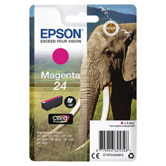 Epson 24 Elephant Magenta Standard Capacity Ink Cartridge 5ml - C13T24234012