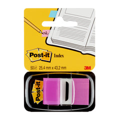 Post-it Index Flags Repositionable 25x43mm 12x50 Tabs Purple (Pack 600) 7000144933