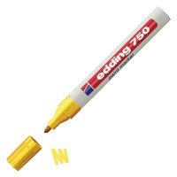 Edding 750 Paint Marker Bullet Tip 2-4mm Line Yellow (Pack 10)