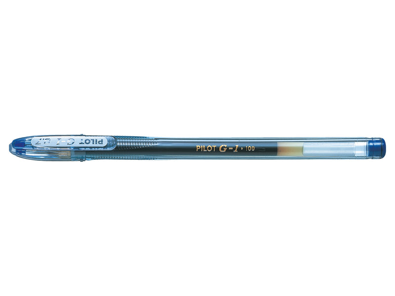 Pilot G-107 Gel Rollerball Pen 0.7mm Tip 0.39mm Line Blue (Pack 12)