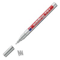 Edding 751 Paint Marker Bullet Tip 1-2mm Line Silver (Pack 10)