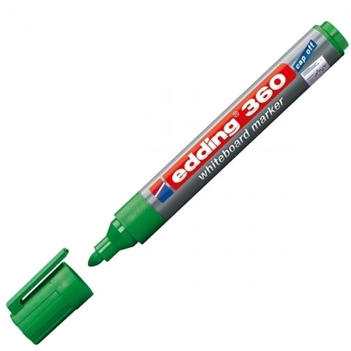 edding 360 Whiteboard Marker Bullet Tip 1.5-3mm Line Green (Pack 10)