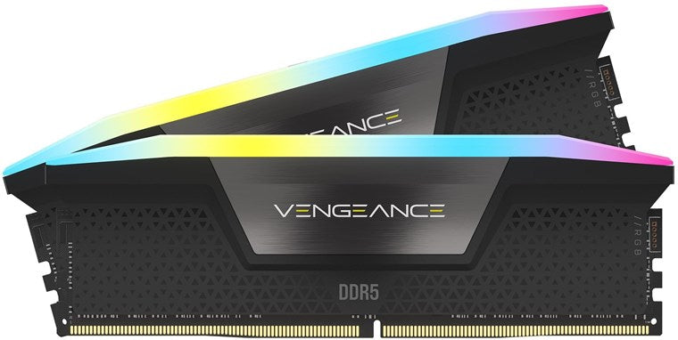 Corsair Vengeance RGB 32GB Kit (2 x 16GB), DDR5, 5200MHz (PC5-41600), CL40, 1.25V, XMP 3.0, PMIC, DIMM Memory