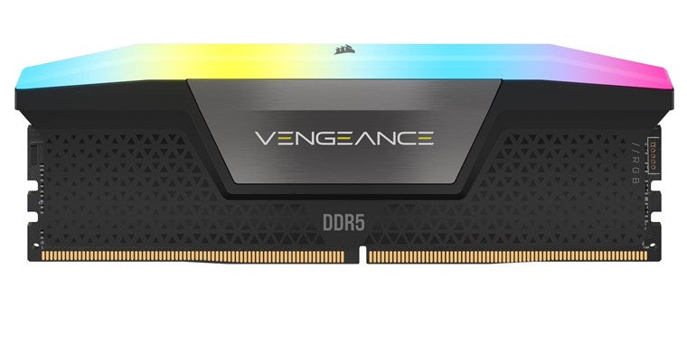 Corsair Vengeance RGB 32GB Kit (2 x 16GB), DDR5, 5200MHz (PC5-41600), CL40, 1.25V, XMP 3.0, PMIC, DIMM Memory