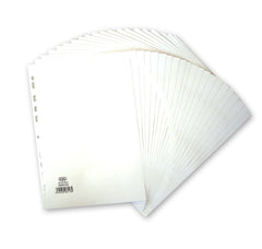 Elba Divider A4 20 Part White Card