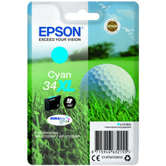 Epson 34XL Golfball Cyan High Yield Ink Cartridge 11ml - C13T34724010