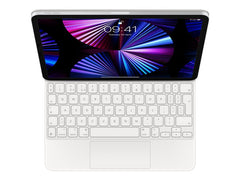 Magic Keyboard for iPad Pro 11-inch (1st, 2nd, 3rd & 4th Gen, 2022) and iPad Air (4th Gen, 2020 & 5th Gen, 2022) - British English - White