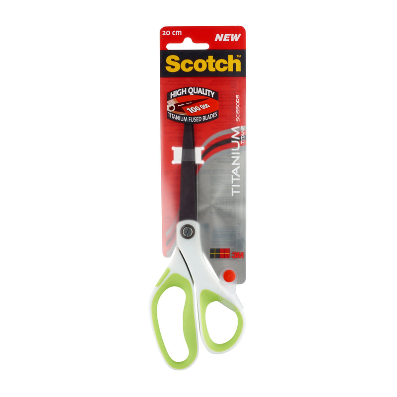 Scotch Titanium Scissors 200mm Green/Grey 1458T