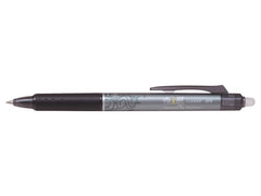 Pilot FriXion Clicker Erasable Retractable Gel Rollerball Pen 0.5mm Tip 0.25mm Line Black (Pack 12)