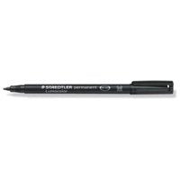 Staedtler Lumocolor OHP Pen Permanent Medium 0.8mm Line Black (Pack 10)