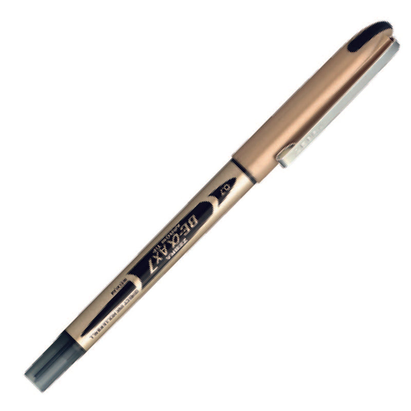 Zebra AX7 Rollerball Liquid Ink Rollerball Pen 0.7mm Tip 0.5mm Line Black (Pack 10)