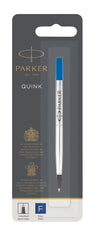 Parker Quink Rollerball Refill for Rollerball Pens Fine Blue (Single Refill)