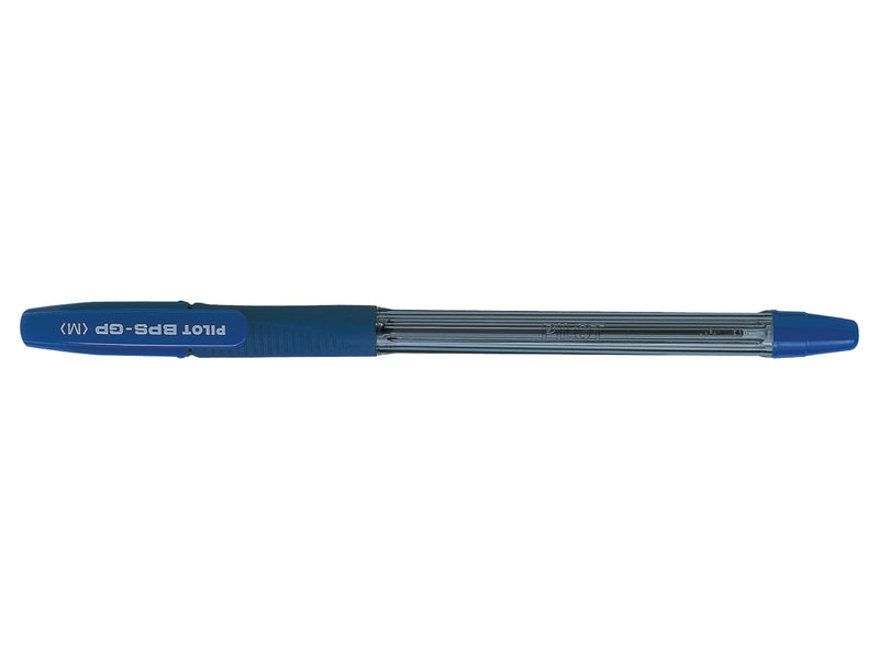 Pilot BPS GP Grip Ballpoint Pen 1.0mm Tip 0.31mm Line Blue (Pack 12)