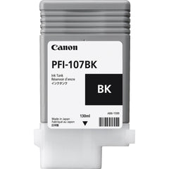 Canon PFI107BK Black Standard Capacity Ink Cartridge 130ml - 6705B001