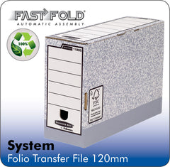 Fellowes Bankers Box System Folio Transfer File Board Grey (Pack 10) 1180501