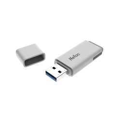 Netac NT03U185N-128G-30WH USB Flash Drive, USB 3.0, 128GB, White, LED Indicator, Retail Packed