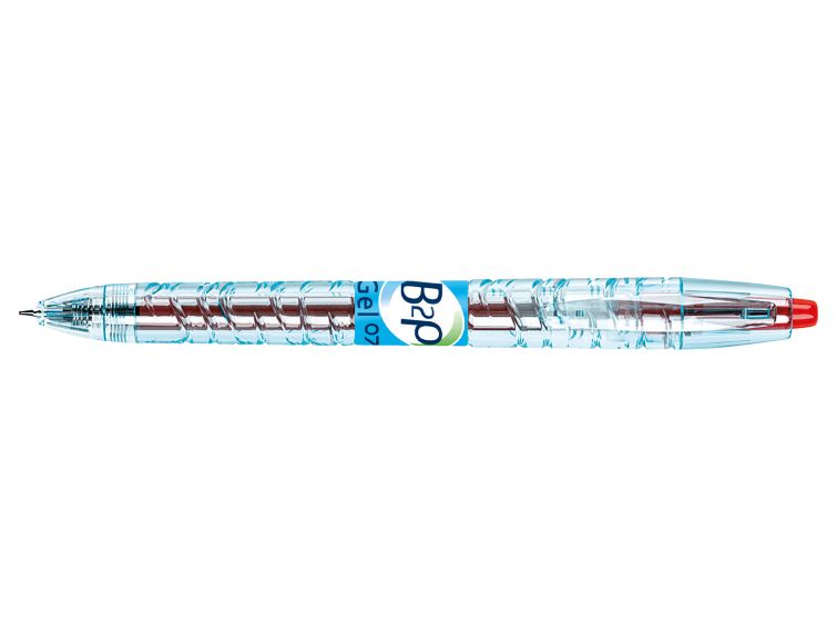 Pilot Begreen B2P Retractable Gel Rollerball Pen Recycled 0.7mm Tip 0.39mm Line Red (Pack 10)