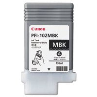Canon PFI102MBK Matte Black Standard Capacity Ink Cartridge 130ml - 0894B001