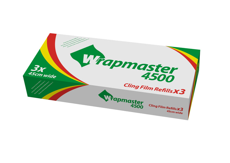 Wrapmaster Clingfilm Refills 450mm x 300 metre (Pack 3) 0505003