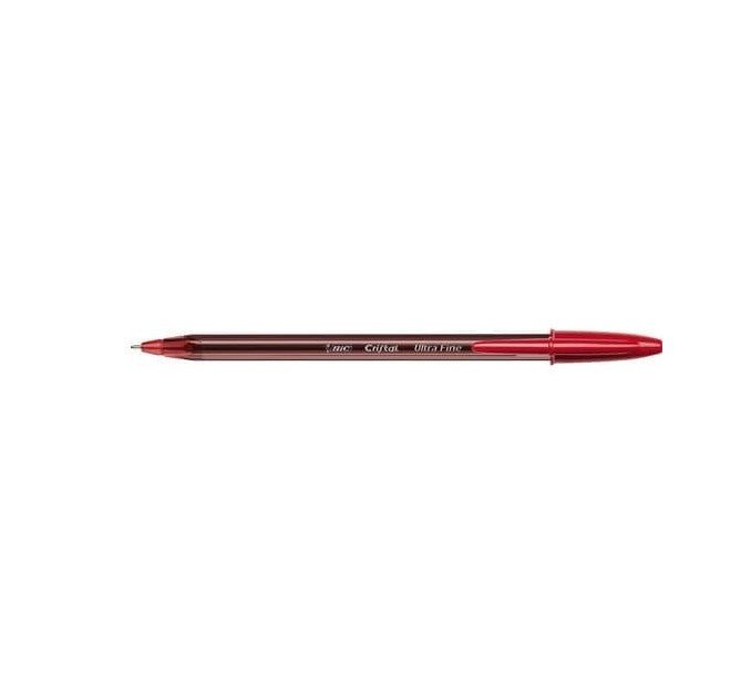 Bic Cristal Exact Ballpoint Pen 0.7mm Tip 0.28mm Line Red (Pack 20)