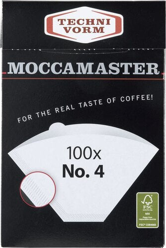 Moccamaster Coffee Filter Paper Number 4 - 100 Pieces