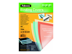 Fellowes Binding Cover PVC A4 150 Micron Clear (Pack 100) 5376001