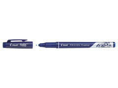 Pilot FriXion Erasable Fineliner Pen 1.3mm Tip 0.45mm Line Blue (Pack 12)