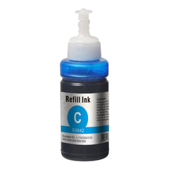 InkLab 6642 Epson Compatible EcoTank Cyan ink bottle