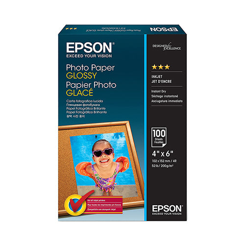 Epson Glossy Photo Paper 10 x 15cm | 100 Sheets
